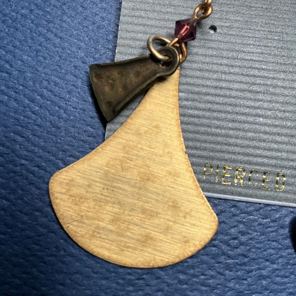 Cathy and Marsha for Catherine Stein Dangle Earrings Art Deco Bohemian Flair - Picture 5 of 9